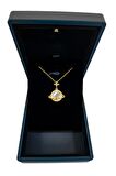 Işıklı Premium Kutuda Satürn Star Kolye Gold | Paslanmaz - 316l Çelik | Hediye Paketi Yapılır