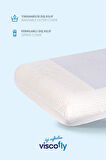 Visco soğutucu jelli yastık - % 100 visco - Sert yüksek yastık - 60 cm x 40 cm x 13 cm