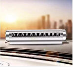 Point Gri Metal Kasa Numara Çevirmeli Araç İçi Telefon Numaratör Park Numarası Araba Numaratör