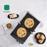 Homend Grilliant 1342H 3 In 1 Inox Gövde Çift Taraflı Xl Döküm Plaka Tost ve Izgara Makinesi