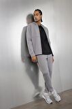 DeFactoFit  Slim Fit Dar Kesim Kapüşonlu Skuba Dalgıç Kumaş Fermuarlı Sporcu Sweatshirt A6956AX24AUGR490