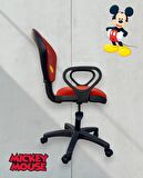Mickey Mause Ofis Çalışma Koltuğu Döner Sandalye Çocuk Odası Ders Sandalyesi Yükseklik Ayarlı Koltuk