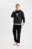 DeFacto Tupac Shakur Boxy Fit Kapüşonlu Sweatshirt B5520AX24SPAR204