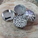 Silver 63 mm. Tütün Baharat Herbal Öğütücüsü Parçalayıcı ps93slv