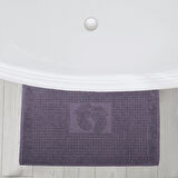 Homedius Banyo Kareli Ayak Desenli Pamuk Ayak Havlusu 50x70cm