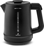 Karaca Berry Tea XL 2 in 1 Çelik Demlikli Çay Makinesi ve Kettle Shiny Black