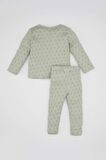 Kız Bebek Çiçekli Uzun Kollu Pijama Takımı