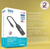 Bix BX03HB MAX Type-C to 4K HDMI Ethernet USB PD Dönüştürücü Adaptör