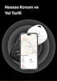 Air Tag, Aplle Find My Takip Sistemli Intelligence ve Siri Uyumlu Takip Cihazı, Anahtar, Çanta, Bavul ve IOS Uyumlu, Smart Tag, X6605 Beyaz 