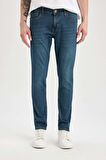 DeFacto Pedro Slim Fit Dar Kalıp Normal Bel Dar Paça Jean Pantolon B0398AX24SPNM41
