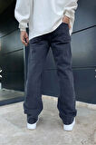 koyu füme erkek baggy pantalon