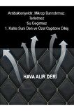 Smart Roadstar 2li Koltuk Minderi Terletmez Deri Siyah Beyaz