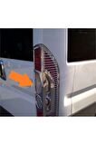 Fiat Ducato Van İçin Uyumlu Aksesuar Stop Çerçevesi 2 Parça ABS Krom 2006 - 2014
