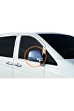 Mercedes Vito W639 Van İçin Uyumlu Aksesuar Ayna Kapağı 2 Parça ABS Krom 2004 - 2010