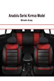 BMW 7 SERİSİ İ LONG Uyumlu Araç,Araba,Oto Anadolu Serisi koltuk kılıfı kirmizi