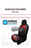 BMW 7 SERİSİ İ LONG Uyumlu Araç,Araba,Oto Anadolu Serisi koltuk kılıfı kirmizi