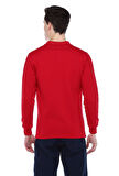 POLO YAKA KIRMIZI SWEAT