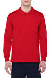 POLO YAKA KIRMIZI SWEAT