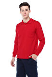 POLO YAKA KIRMIZI SWEAT