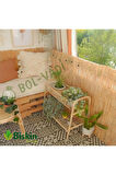 115CM Yükseklik X 100CM Genişlik Bambu Kamış Hasır Çit Dekoratif Bahçe Balkon ve Duvar Çiti .