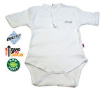 Sema Baby Yarım Kol Kaşkorse Badi (Body) - Beyaz 18-24 Ay