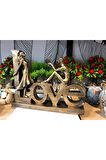 Dekoratif love sevgili biblo polyester
