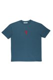 Lenithra Fullmetal Alchemist Brotherhood Elric Sırt Baskılı Unisex Oversize T-shirt Füme / XL