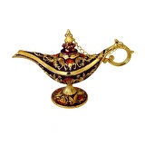 Dekoratif Alaaddin Sihirli Lambası - Vintage Tasarım, 13x8.5 cm