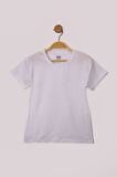 Siyah-Beyaz-Gri Kız Çocuk Basic 3'lü Paket Kısa Kollu T-Shirt 