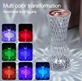 Hava Nemlendirici Buhar Makinesi Led Işıklı Kristal Lamba Dekoratif Ultrasonik Aroma Difüzörü 270ML