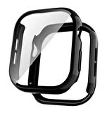 Apple Watch Series 10 Uyumlu 42/46 mm Ekran Koruyucu Kılıf Siyah