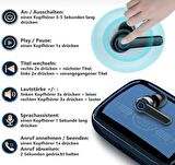 Bluetooth Kulaklık Kulak İçi Kablosuz Dokunmatik Kontrol Led Göstergeli M19