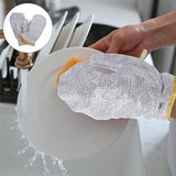 Alüminyum Telli Bulaşık Eldiveni Dayanıklı Pratik Yağ ve Kir Temizleme Eldiveni Çok Amaçlı Temizlik