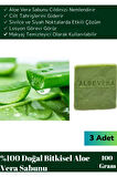 Özel Üretim %100 Organik Tüm Vücut Kullanım Bitkisel Aloe Vera Sabunu 3'lü