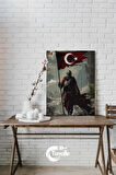 Al Sancağın Gölgeleri Sayılarla Boyama Seti, Hobi Seti, 40X50 Tablo, Fırça Boya, Numaralı Tuval