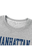 Kadın Gri Manhattan Bisiklet Yaka Sweatshirt