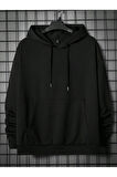 Erkek Avant Sırt Baskılı Oversize Kapşonlu Sweatshirt