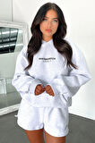 Kadın Thatssofetch Baskılı Oversize Kapşonlu Sweatshirt