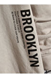 Erkek Bej Keymate Brooklyn Bisiklet Yaka Sweatshirt