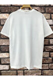 Erkek Believe Baskılı Oversize T-shirt