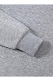 Erkek La Baskı Bisiklet Yaka Sweatshirt