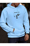 Erkek Linkin Park Baskılı Kapüşonlu Sweatshirt