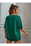 Kadın Malibu Baskılı Oversize T-Shirt