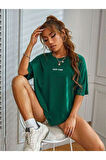 Kadın New York Baskılı Oversize T-Shirt