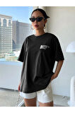 Unisex Effect Baskılı Oversize T-shirt