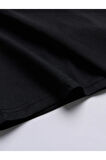 Unisex Siyah Limited Edition Sırt Baskılı Bisiklet Yaka Oversize T-shirt