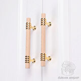 Altın Ahşap  Kulp Lüks Country Mutfak Mobilya Dolap Çekmece Kulbu