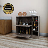 Alya Kahve Köşesi Dolabı Çok Amaçlı Dolap Mdf