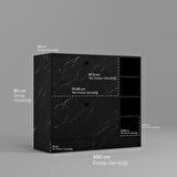 Alya Kahve Köşesi Dolabı Çok Amaçlı Dolap Mdf