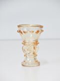 MİSSİ GOLD DETAYLI AMBER KRİSTAL CAM ŞAMDAN MUMLUK
